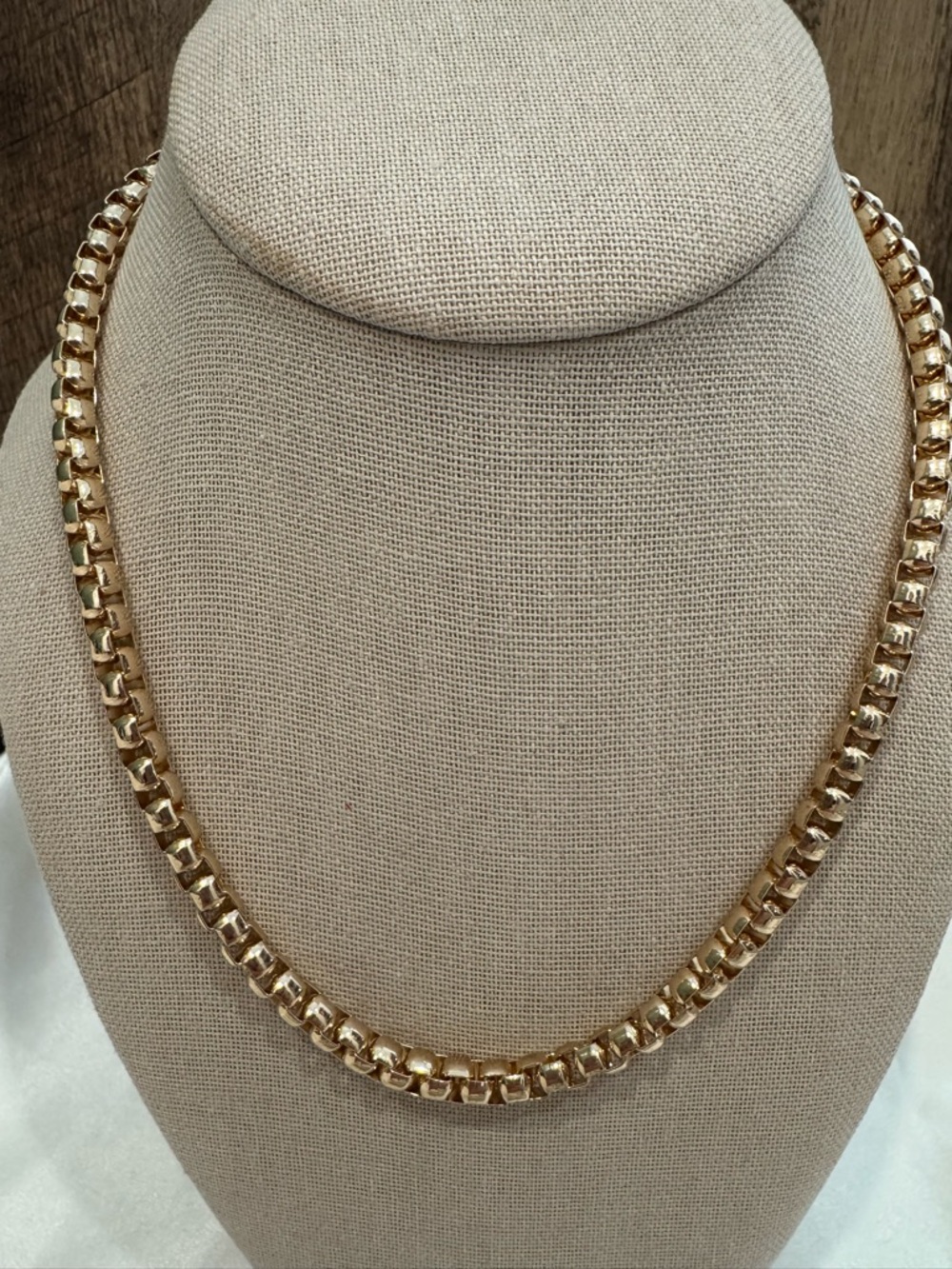 LOFT Gold Box-Link Necklace